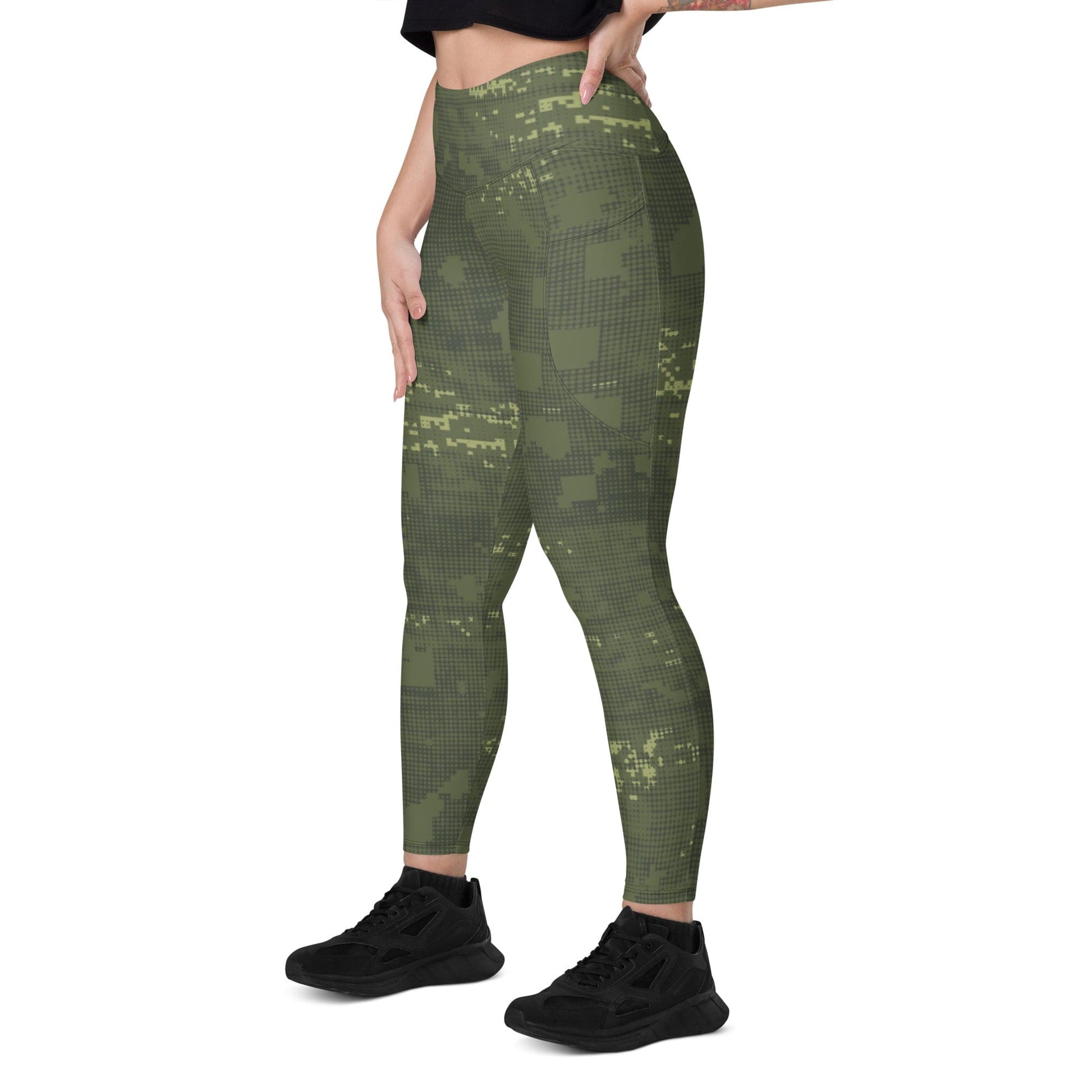 Night Desert Honeycomb CAMO Leggings with pockets - Womens With Pockets