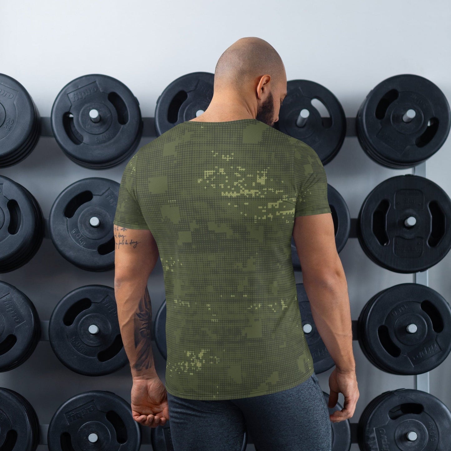 Night Desert Honeycomb CAMO Men’s Athletic T-shirt - Mens T-Shirt