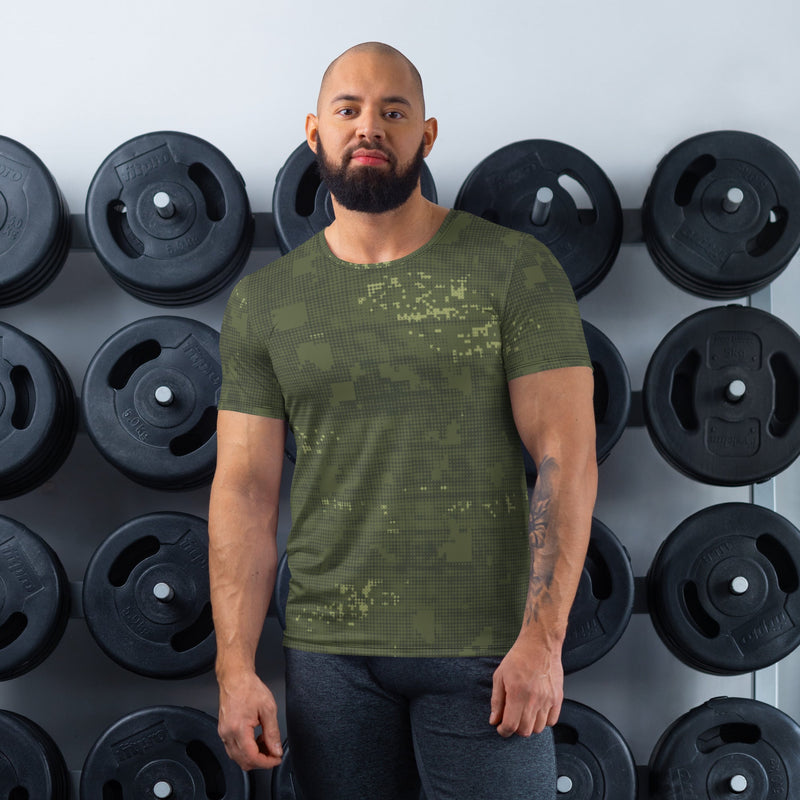 Night Desert Honeycomb CAMO Mens Athletic T-Shirt - XS - Shirt