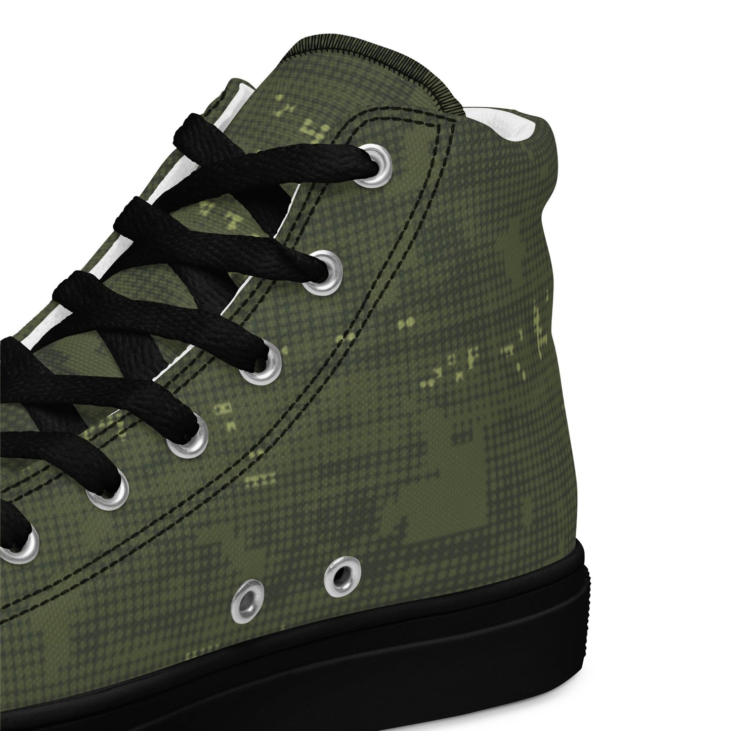 Night Desert Honeycomb CAMO Mens High-Top Canvas Shoes