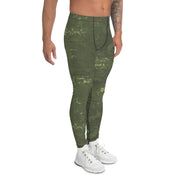 Night Desert Honeycomb CAMO Mens Leggings - Men