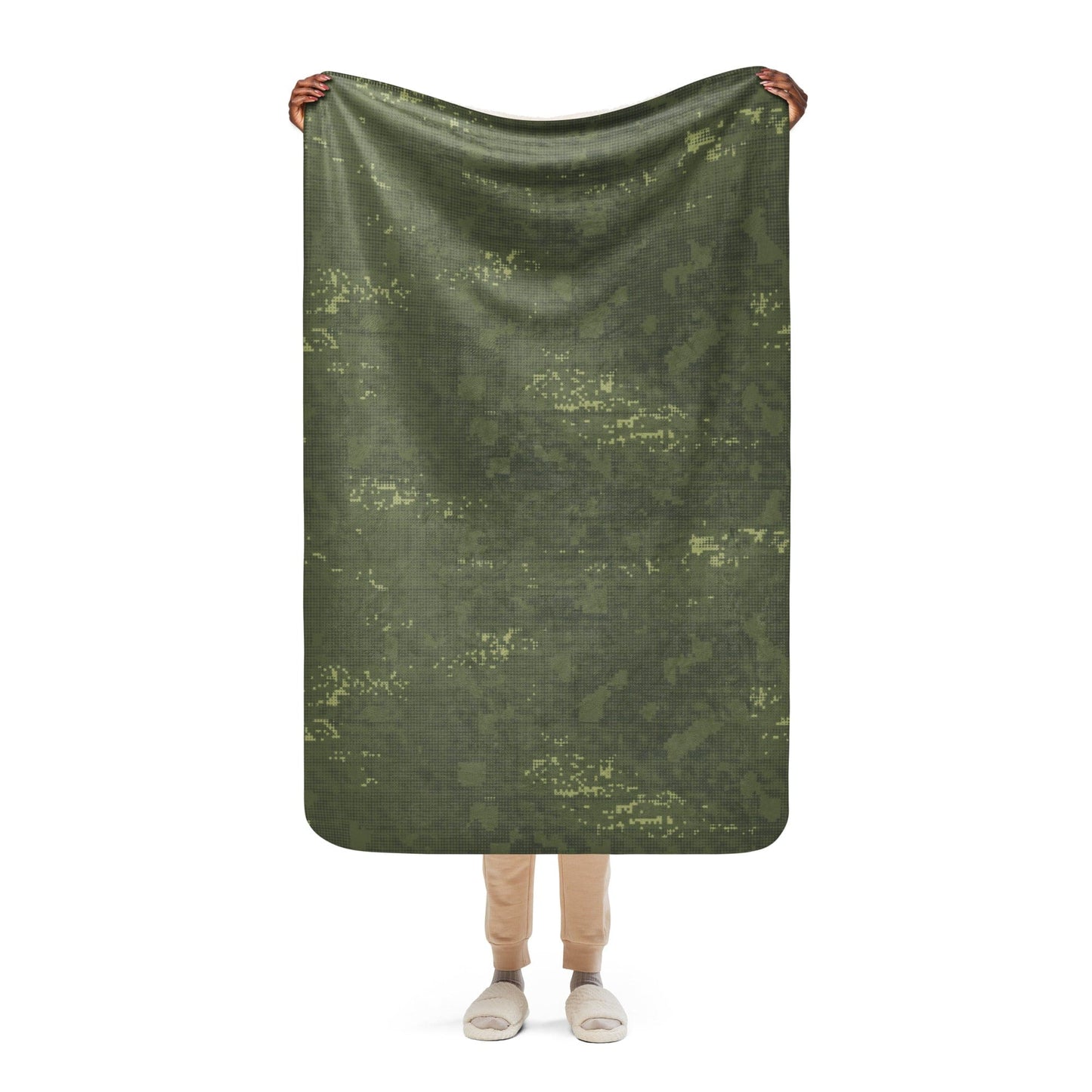 Night Desert Honeycomb CAMO Sherpa blanket - 37″×57″ - Blanket