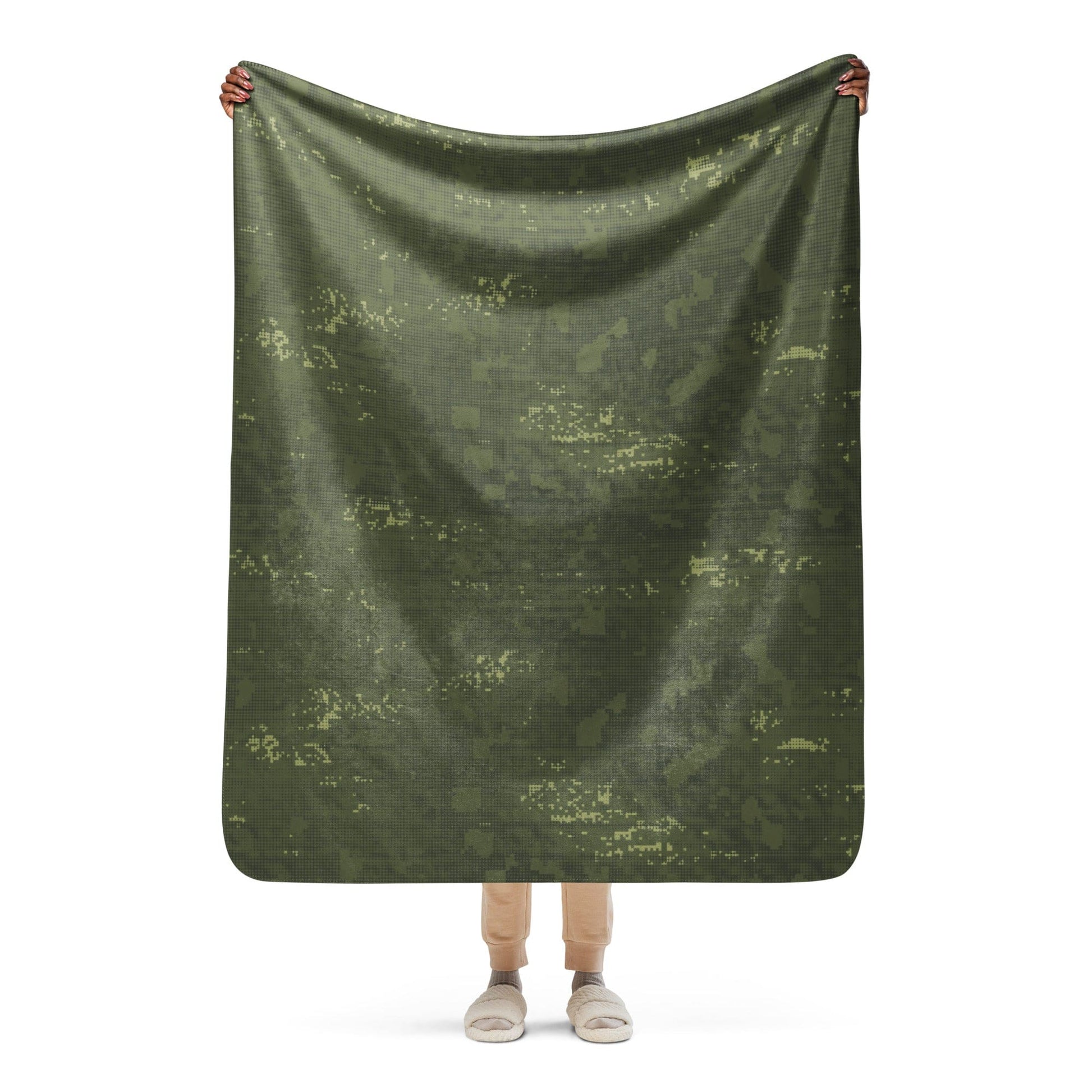 Night Desert Honeycomb CAMO Sherpa blanket - 50″×60″ - Blanket