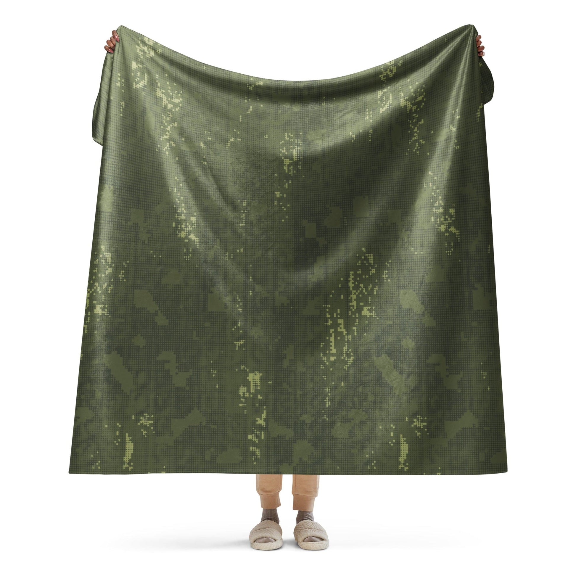 Night Desert Honeycomb CAMO Sherpa blanket - 60″×80″ - Blanket