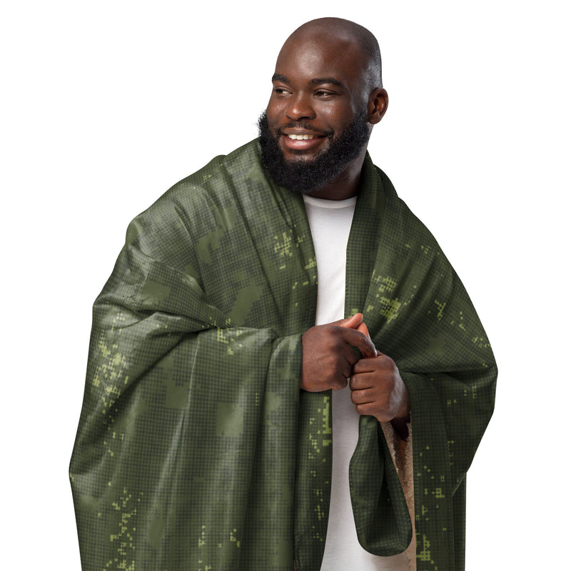 Night Desert Honeycomb CAMO Sherpa Blanket