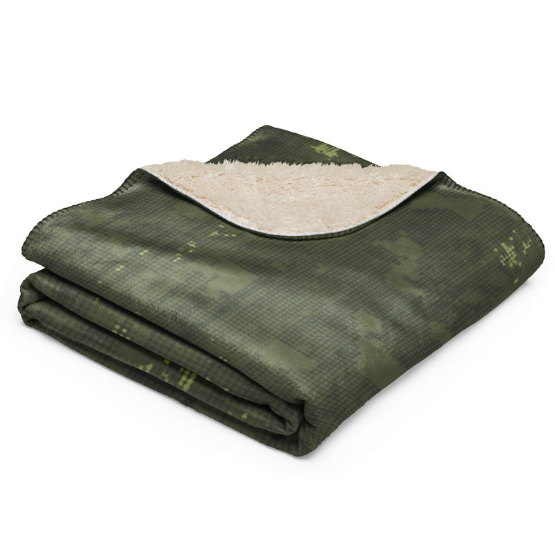 Night Desert Honeycomb CAMO Sherpa Blanket