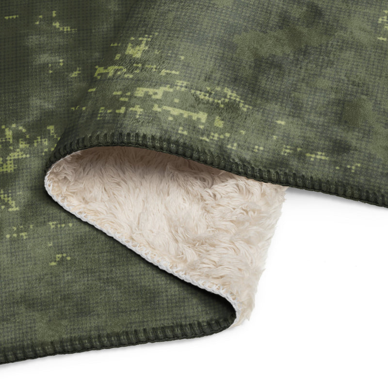 Night Desert Honeycomb CAMO Sherpa Blanket