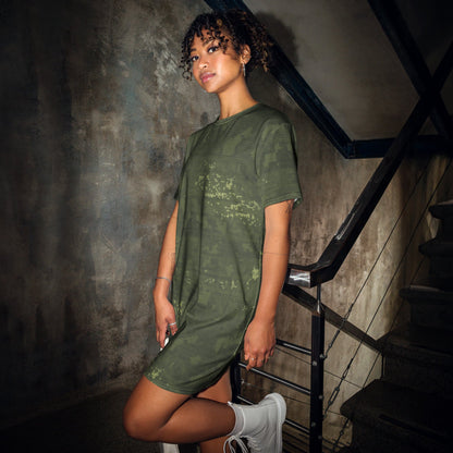 Night Desert Honeycomb CAMO T-shirt dress - 2XS - Womens T-Shirt Dress