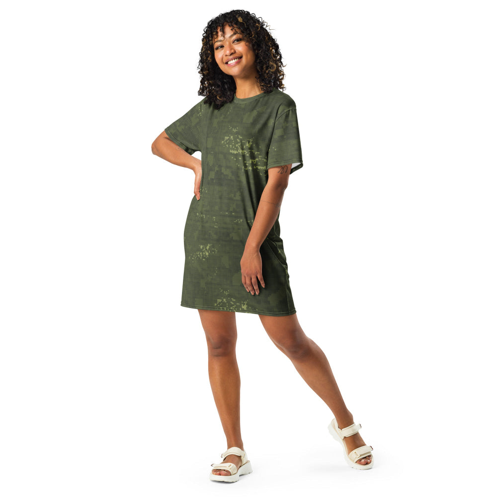 Night Desert Honeycomb CAMO T-shirt dress - Womens T-Shirt Dress