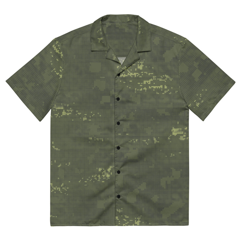 Night Desert Honeycomb CAMO Unisex Short-Sleeve Button Shirt - 2XS - Button-Up