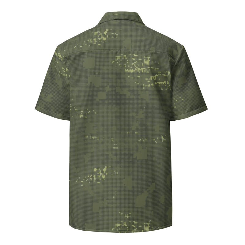 Night Desert Honeycomb CAMO Unisex Short-Sleeve Button Shirt - Button-Up