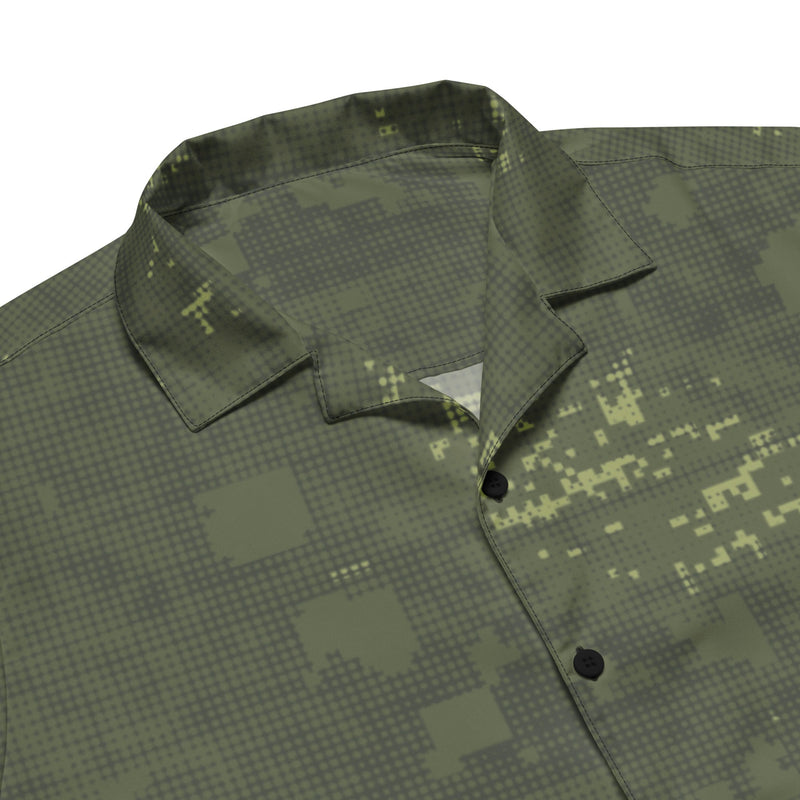Night Desert Honeycomb CAMO Unisex Short-Sleeve Button Shirt - Button-Up