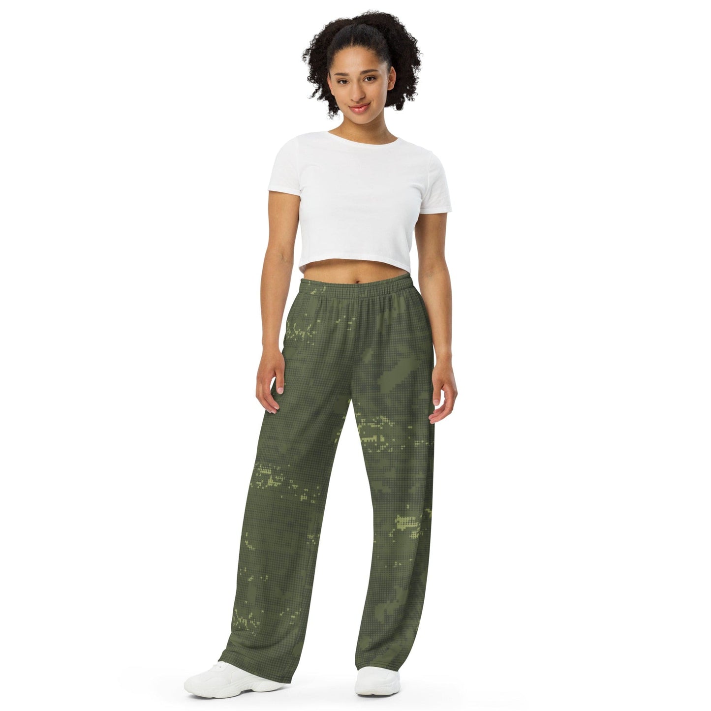 Night Desert Honeycomb CAMO unisex wide-leg pants - Unisex Wide-Leg Pants