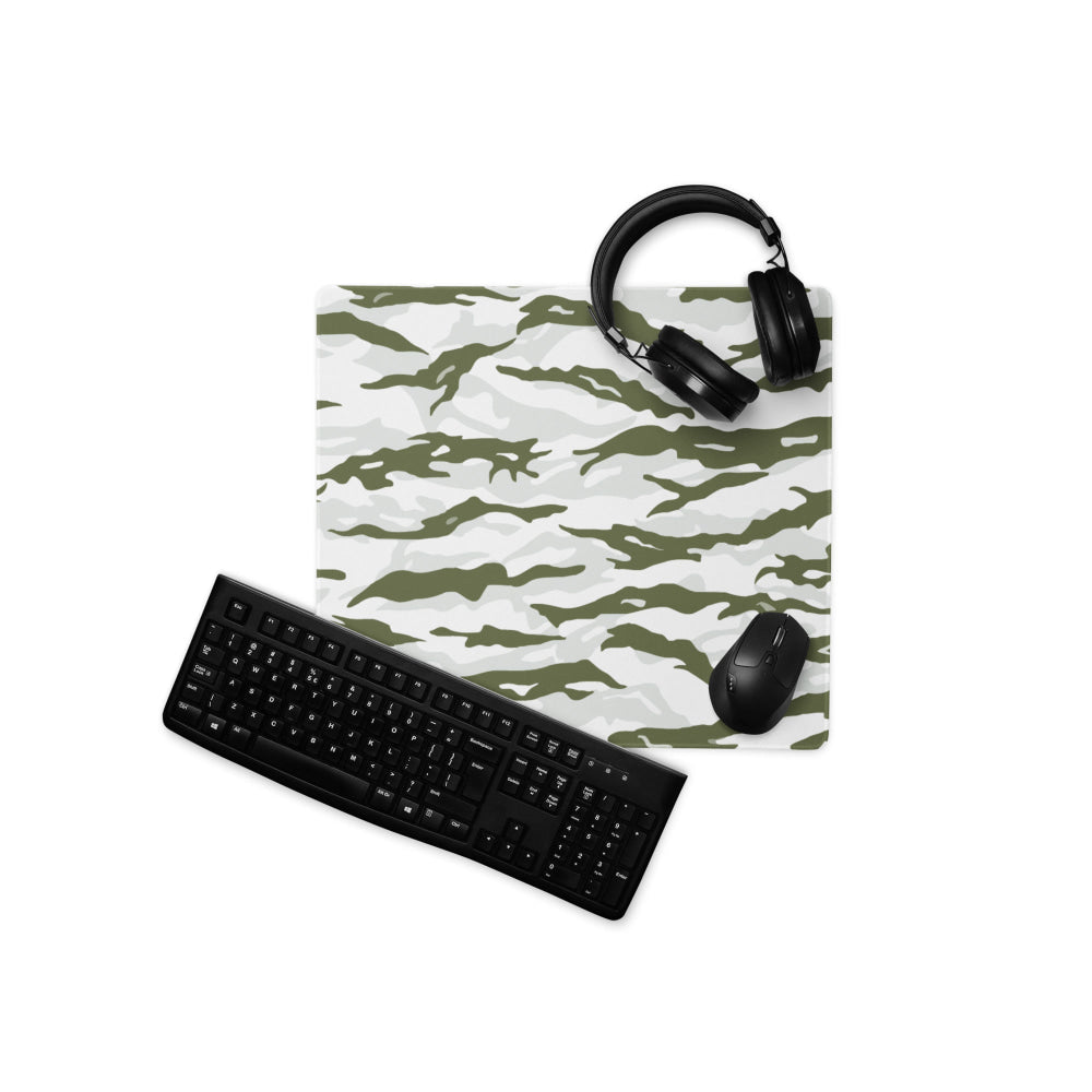 Noorvik Arctic Tiger Stripe CAMO Gaming mouse pad - 18″×16″ - Mouse Pad