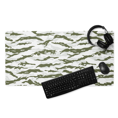 Noorvik Arctic Tiger Stripe CAMO Gaming mouse pad - 36″×18″ - Mouse Pad