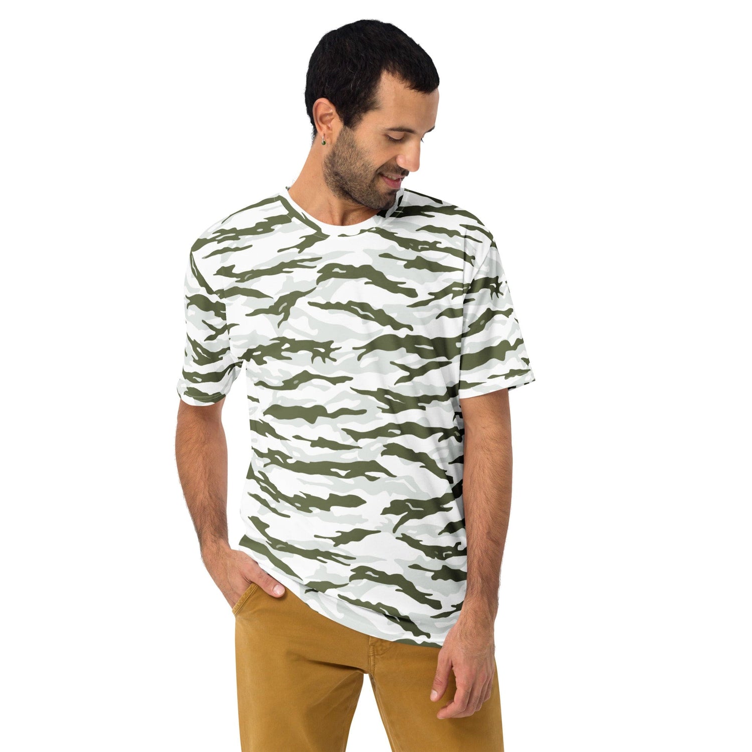 Noorvik Arctic Tiger Stripe CAMO Men’s t-shirt - Mens T-Shirts