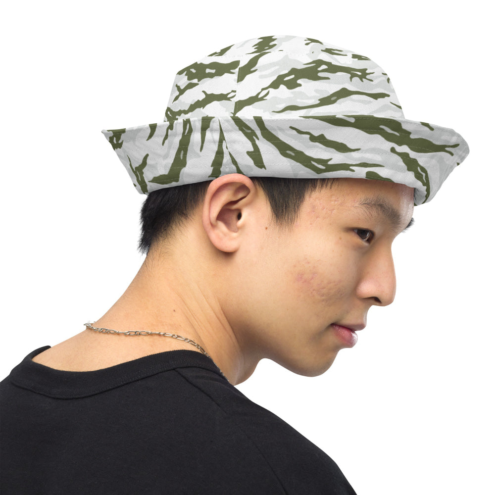 Noorvik Arctic Tiger Stripe CAMO Reversible bucket hat - Bucket Hat