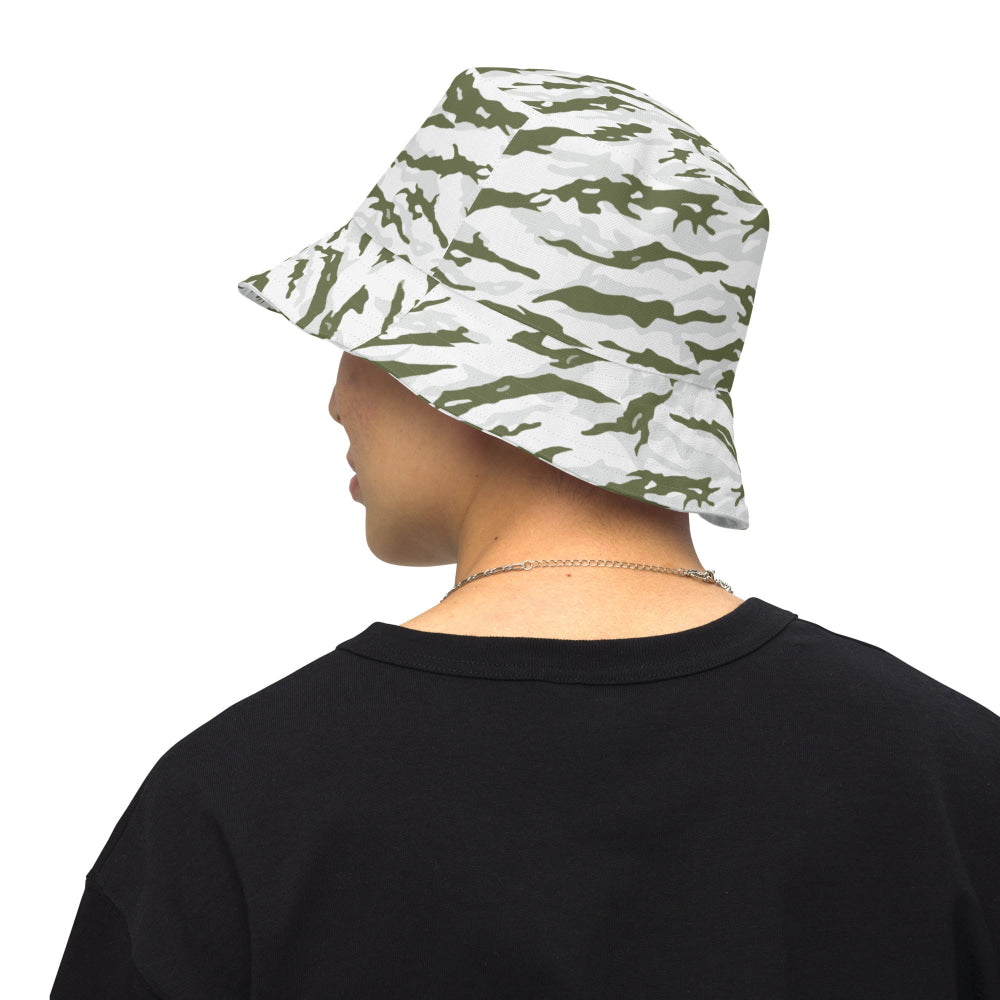 Noorvik Arctic Tiger Stripe CAMO Reversible bucket hat - Bucket Hat