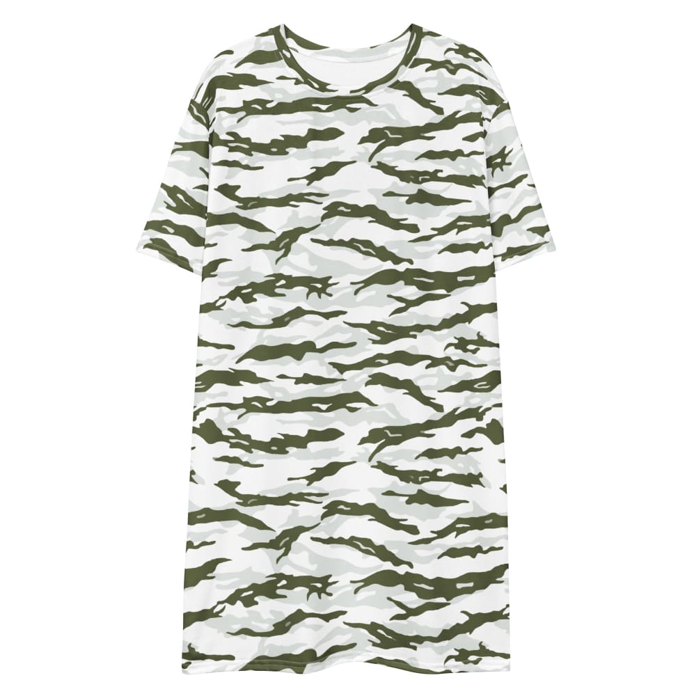 Noorvik Arctic Tiger Stripe CAMO T-shirt dress