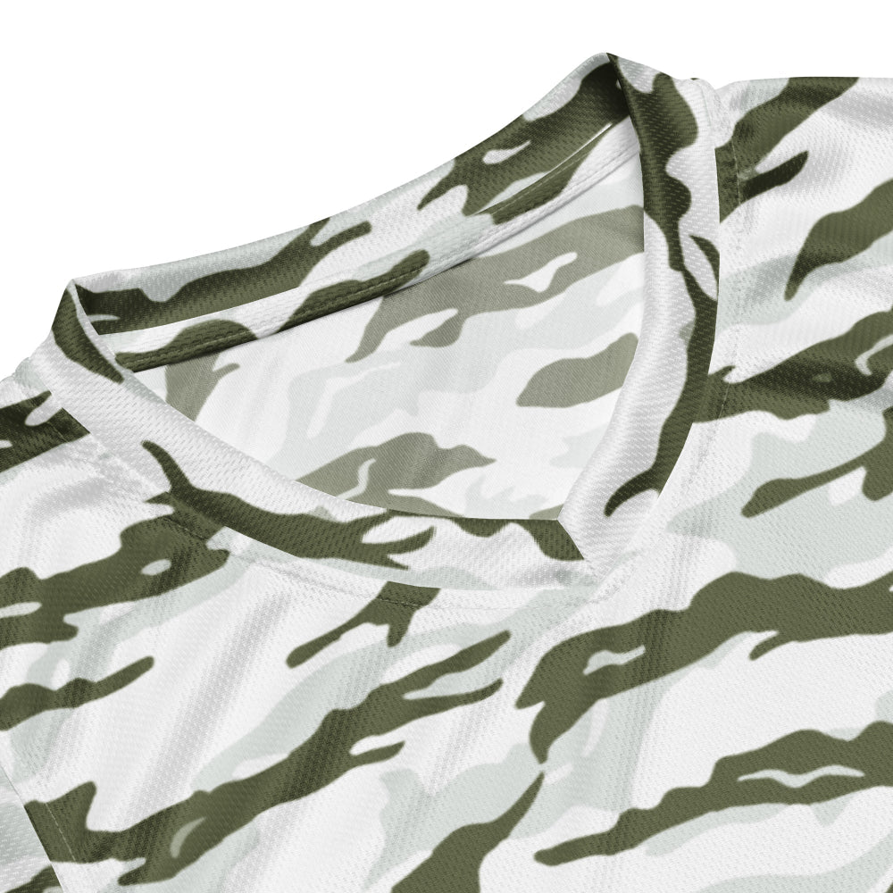 Noorvik Arctic Tiger Stripe CAMO unisex basketball jersey - Unisex Basketball Jersey