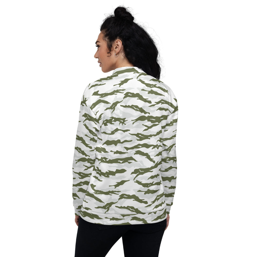 Noorvik Arctic Tiger Stripe CAMO Unisex Bomber Jacket