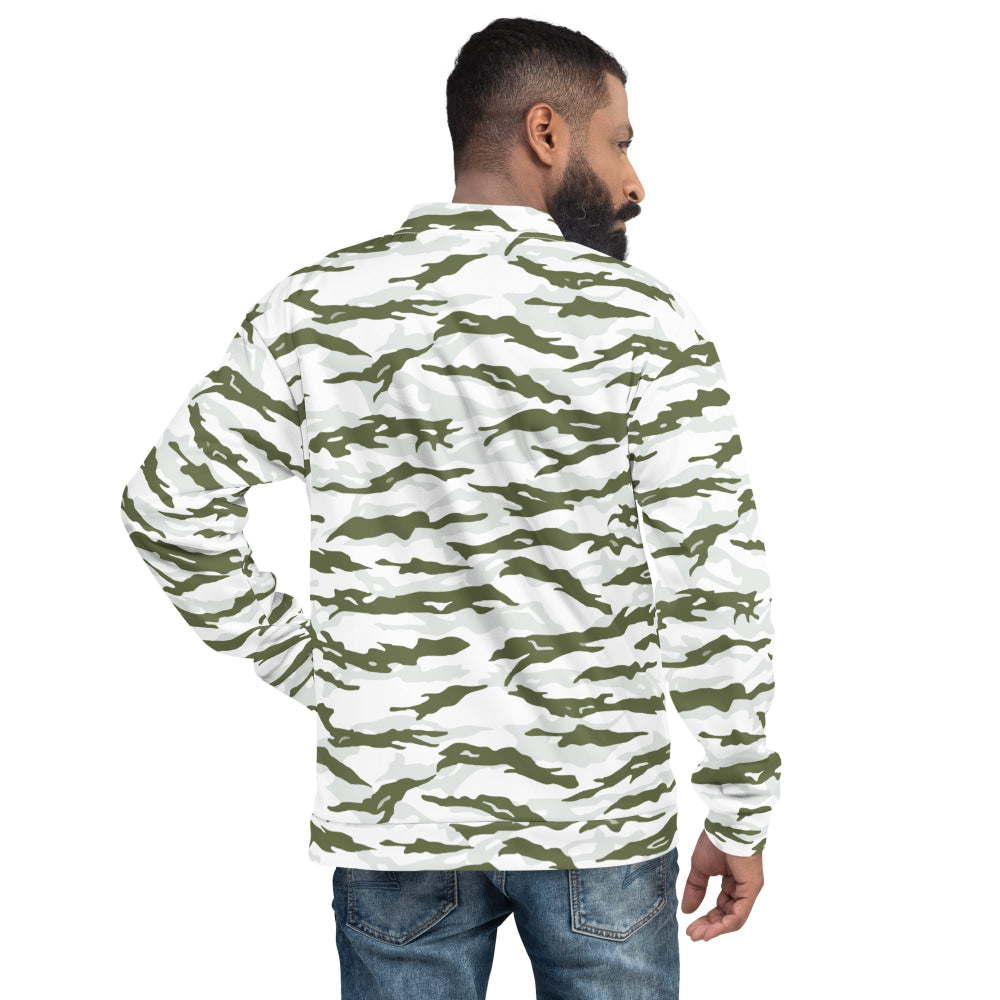 Noorvik Arctic Tiger Stripe CAMO Unisex Bomber Jacket