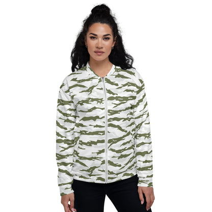 Noorvik Arctic Tiger Stripe CAMO Unisex Bomber Jacket