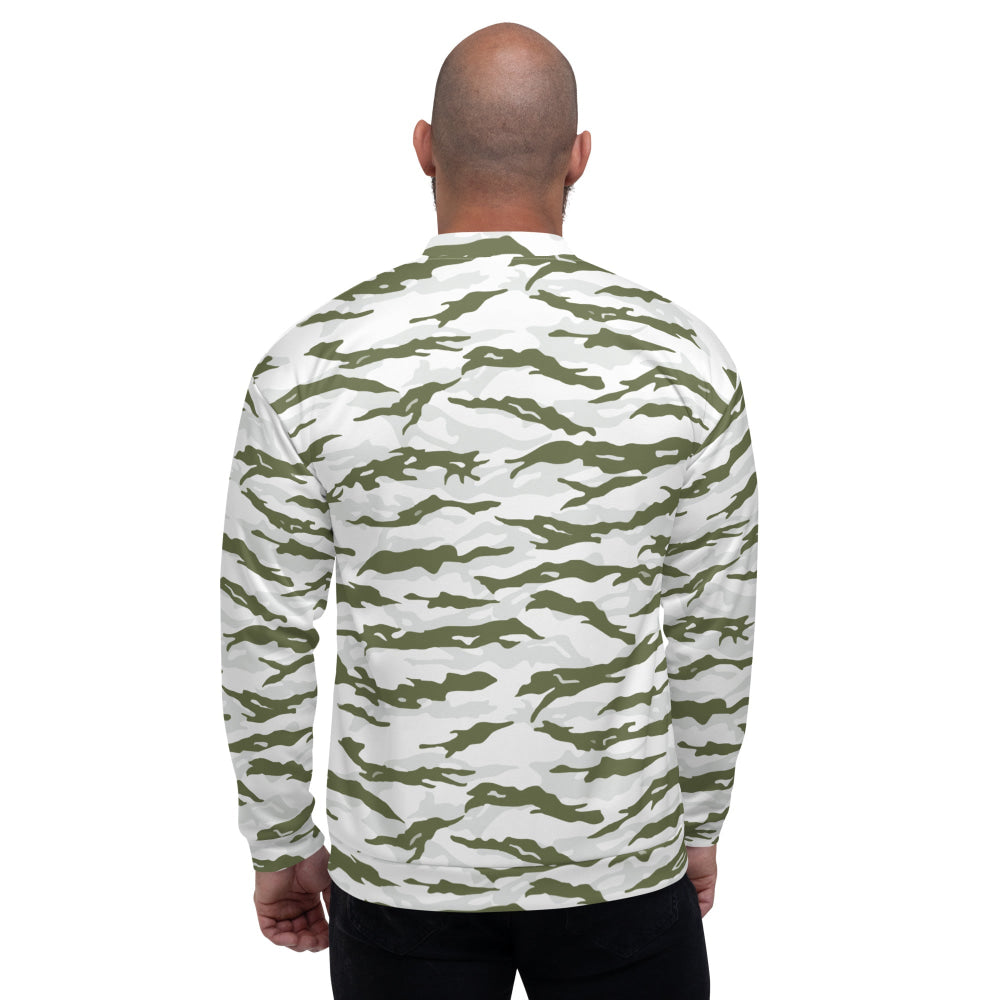 Noorvik Arctic Tiger Stripe CAMO Unisex Bomber Jacket