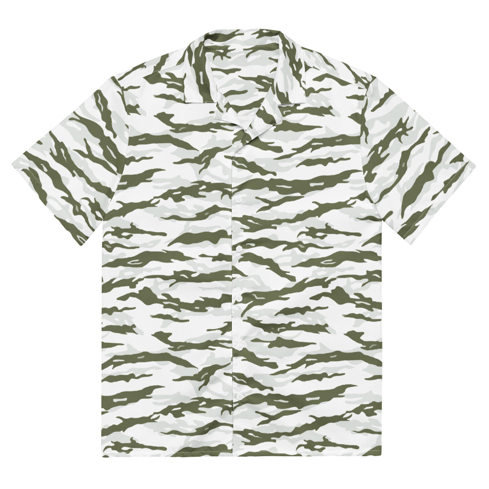 Noorvik Arctic Tiger Stripe CAMO Unisex button shirt - 2XS - Button Shirt