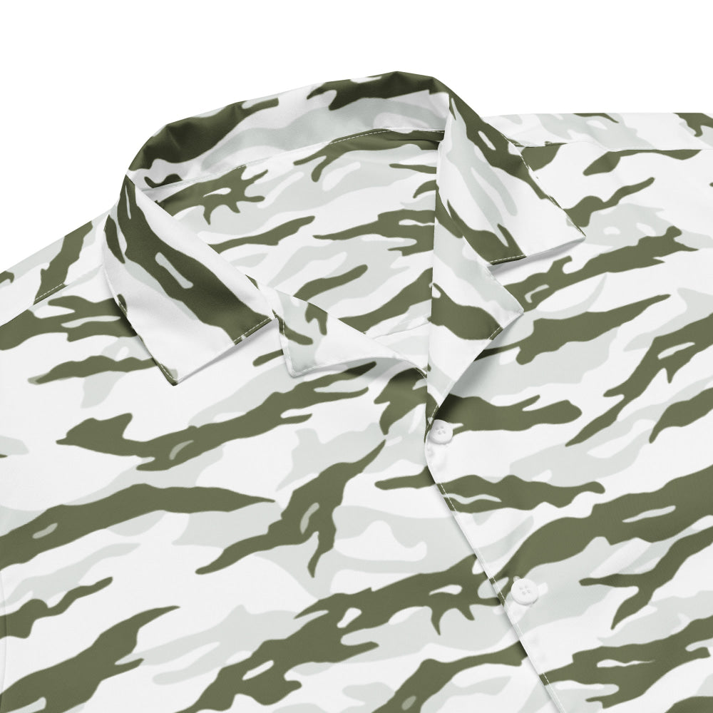 Noorvik Arctic Tiger Stripe CAMO Unisex button shirt - Button Shirt