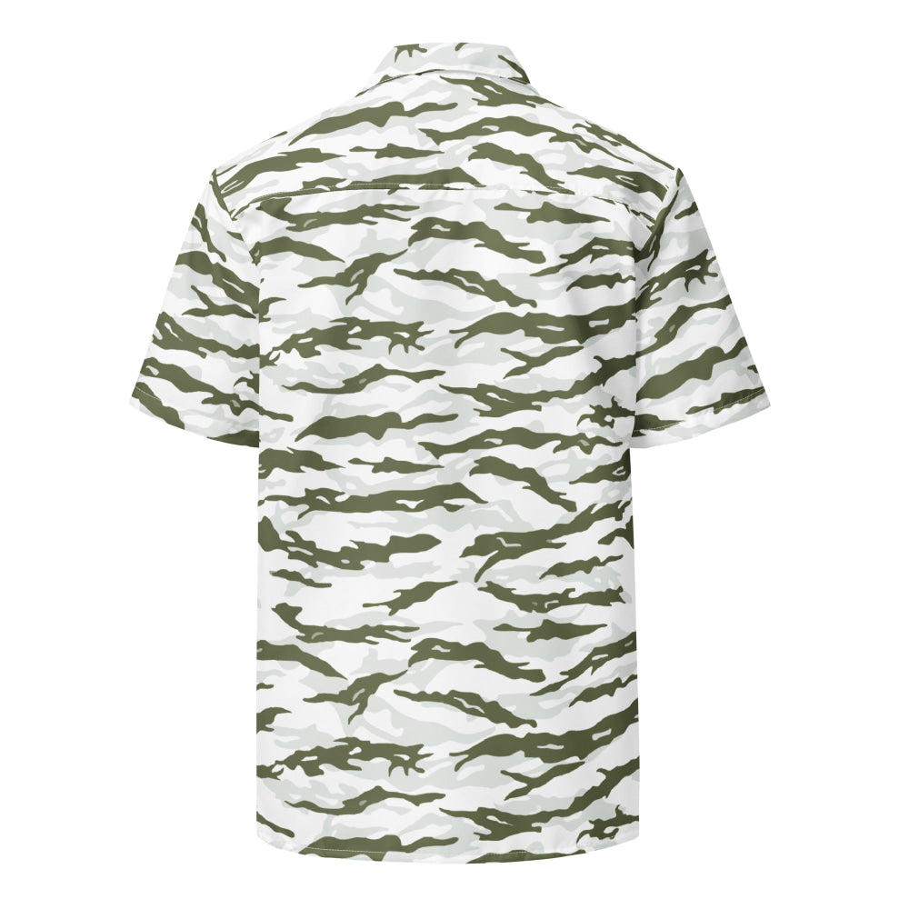 Noorvik Arctic Tiger Stripe CAMO Unisex button shirt - Button Shirt