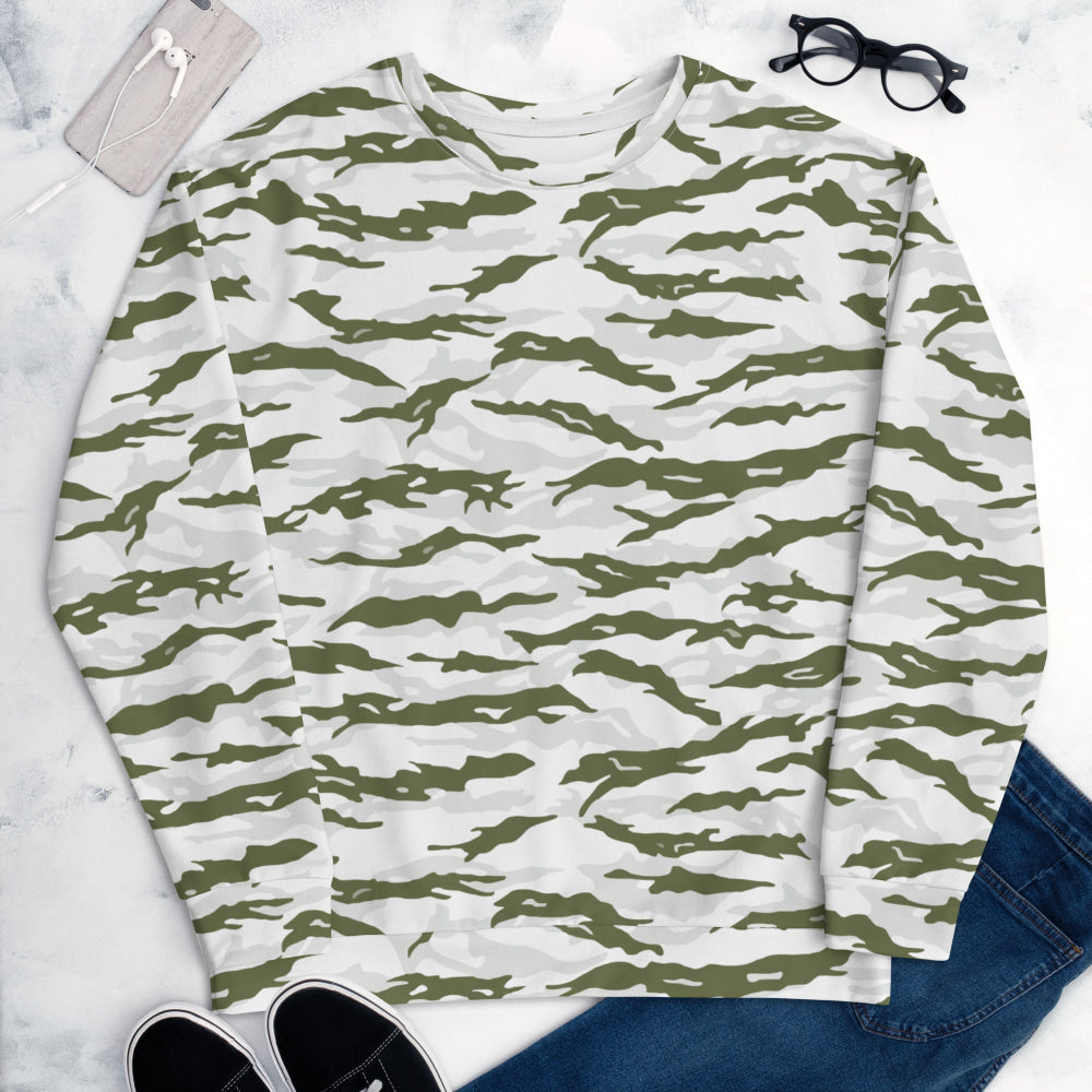 Noorvik Arctic Tiger Stripe CAMO Unisex Sweatshirt