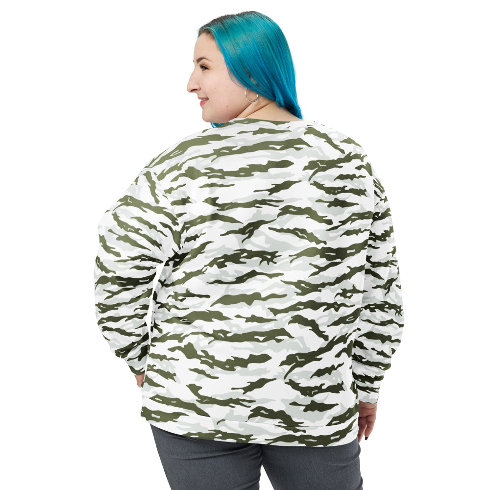 Noorvik Arctic Tiger Stripe CAMO Unisex Sweatshirt