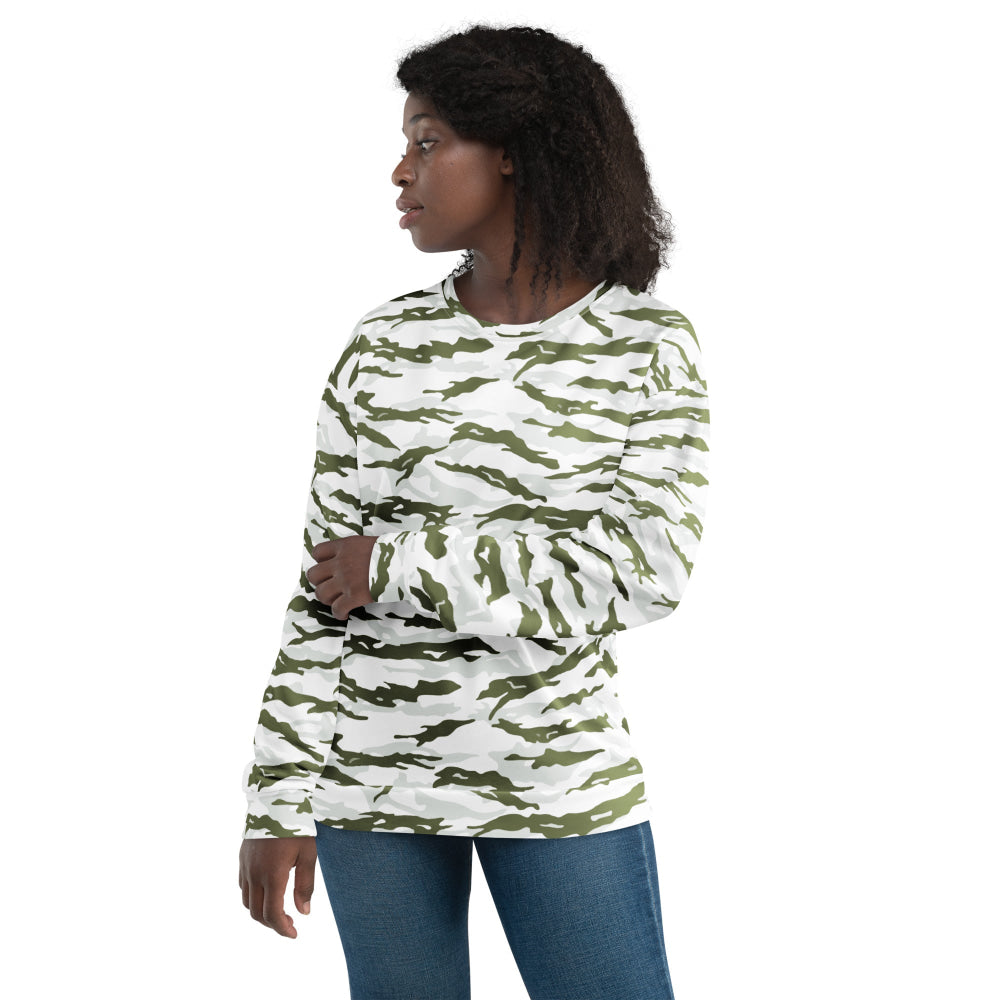 Noorvik Arctic Tiger Stripe CAMO Unisex Sweatshirt