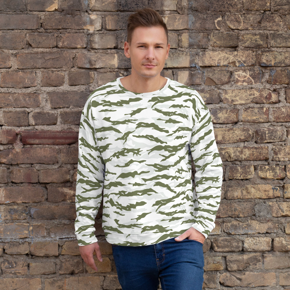 Noorvik Arctic Tiger Stripe CAMO Unisex Sweatshirt - XS