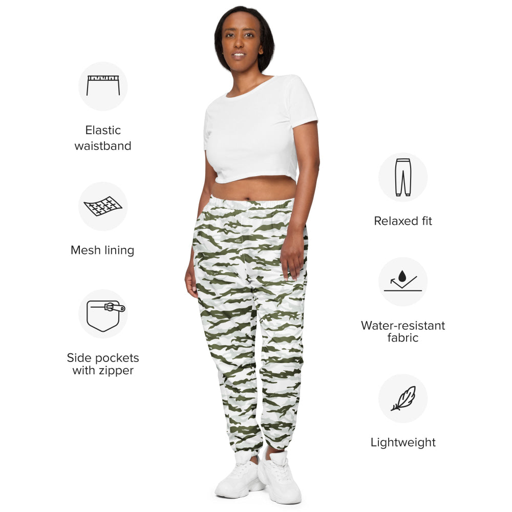 Noorvik Arctic Tiger Stripe CAMO Unisex track pants - Track Pants