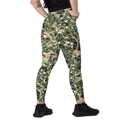 Nordic Combat Uniform CAMO Leggings with pockets - 2XS - Womens With Pockets