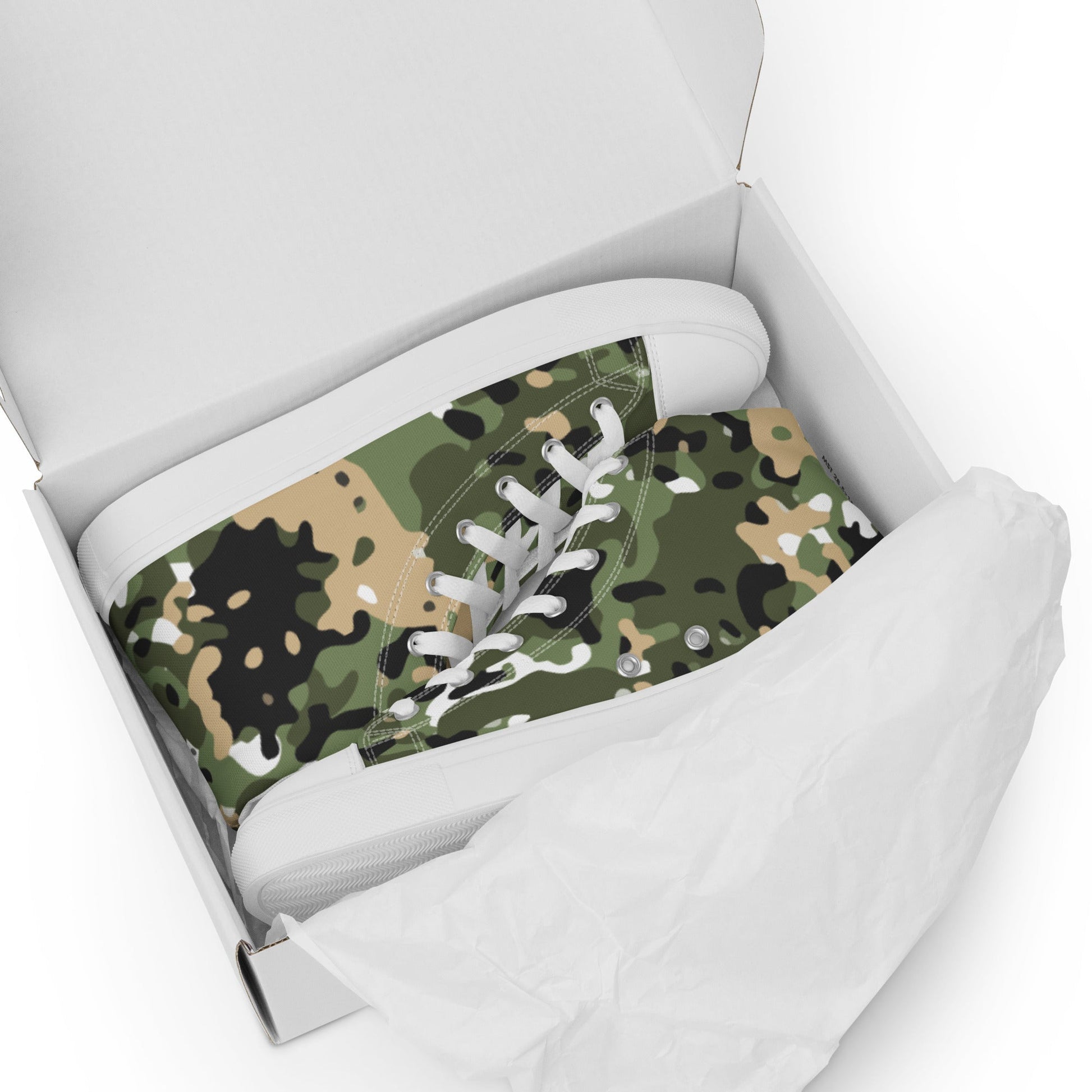 Nordic Combat Uniform CAMO Mens high top canvas shoes - High Top Canvas Shoes