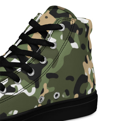 Nordic Combat Uniform CAMO Mens high top canvas shoes - High Top Canvas Shoes