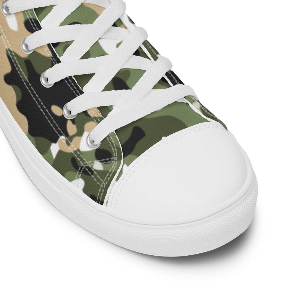 Nordic Combat Uniform CAMO Men’s high top canvas shoes - Mens High Top Canvas Shoes