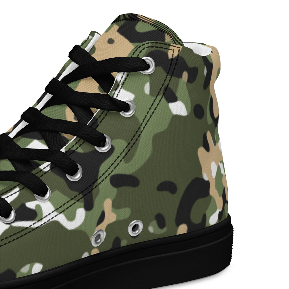 Nordic Combat Uniform CAMO Men’s high top canvas shoes - Mens High Top Canvas Shoes