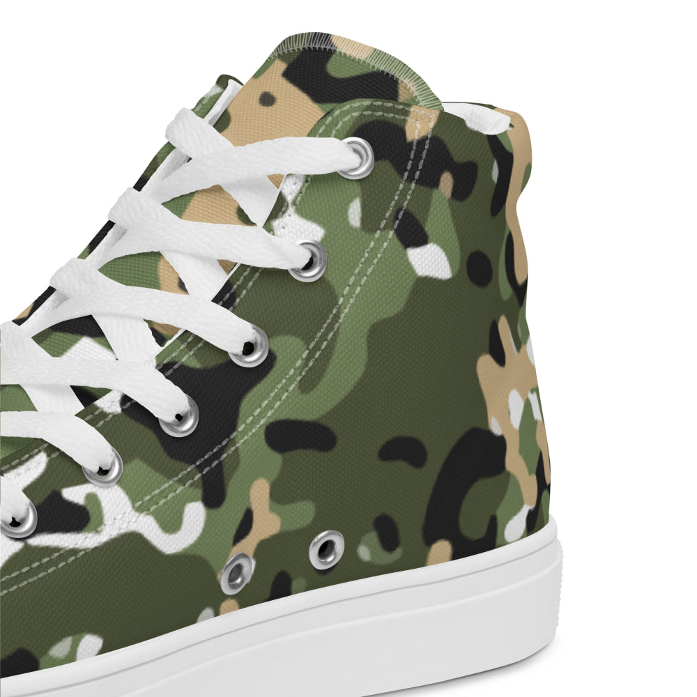 Nordic Combat Uniform CAMO Men’s high top canvas shoes - Mens High Top Canvas Shoes