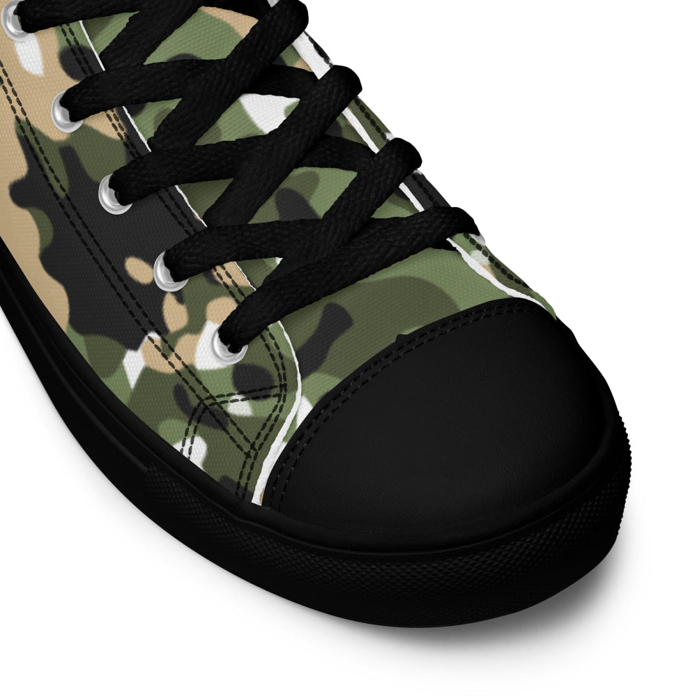 Nordic Combat Uniform CAMO Men’s high top canvas shoes - Mens High Top Canvas Shoes