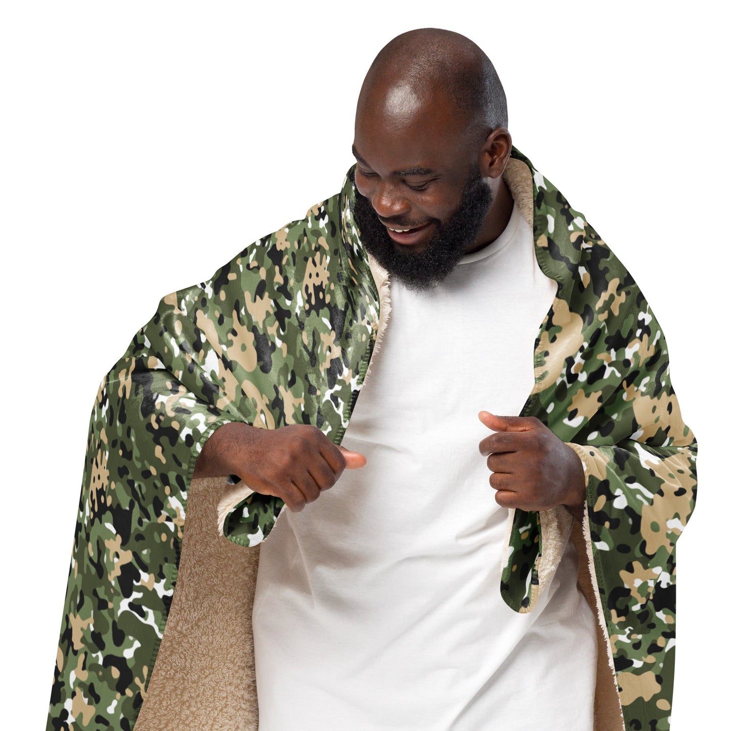 Nordic Combat Uniform CAMO Sherpa blanket - Blankets