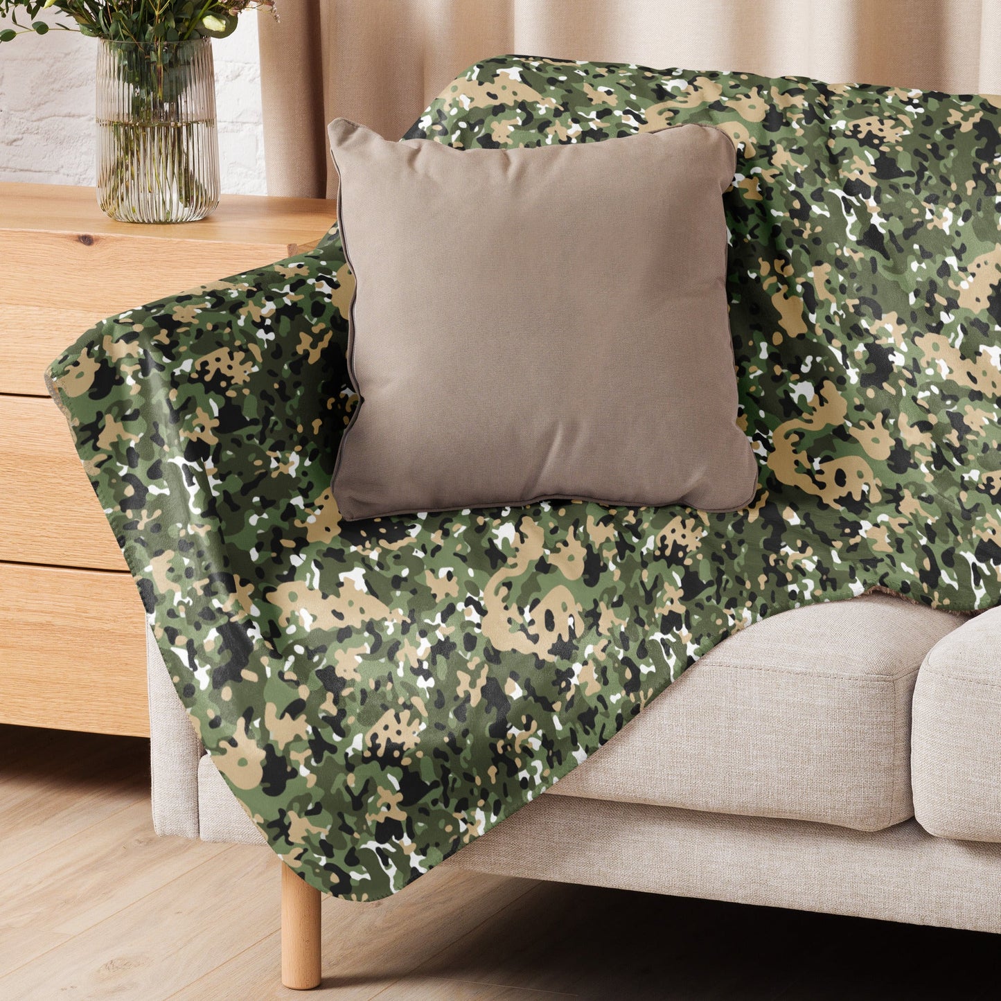 Nordic Combat Uniform CAMO Sherpa blanket - Blankets