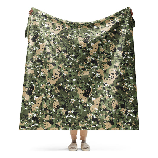 Nordic Combat Uniform CAMO Sherpa blanket - 60″×80″ - Blankets
