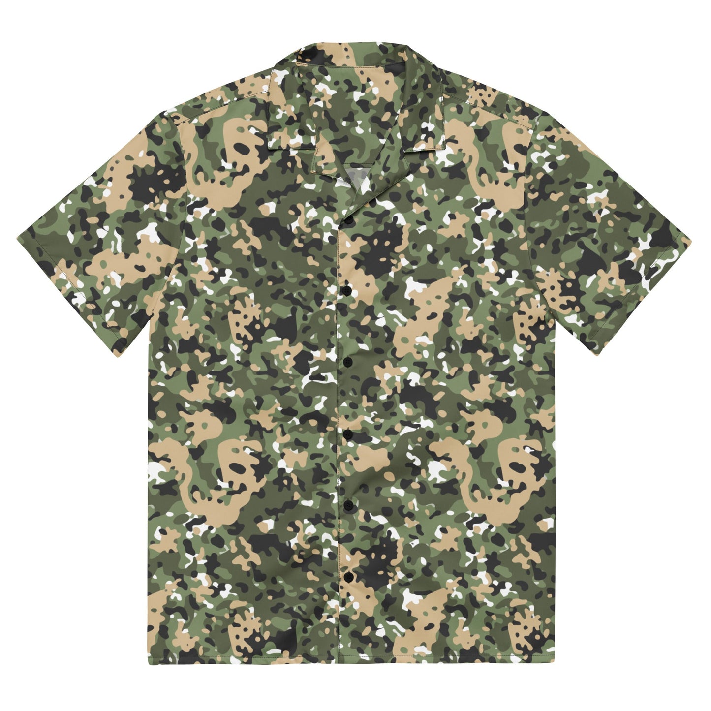 Nordic Combat Uniform CAMO Unisex Short-Sleeve Button Shirt - 2XS