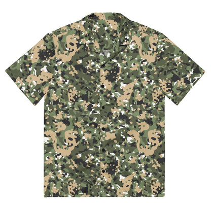 Nordic Combat Uniform CAMO Unisex Short-Sleeve Button Shirt - 2XS