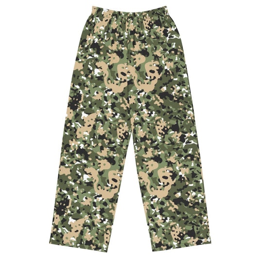 Nordic Combat Uniform CAMO unisex wide-leg pants - 2XS