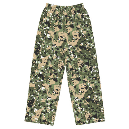 Nordic Combat Uniform CAMO unisex wide-leg pants - 2XS - Wide-leg Pants